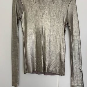 NWT Metallic Gold Zara Top.